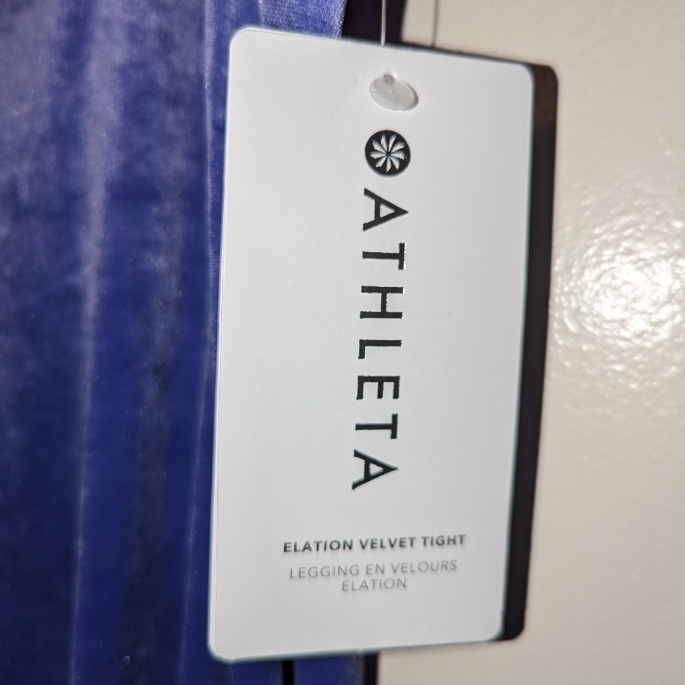 TALL NWT Athleta "Elation" Velvet Tight